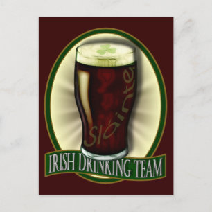 アイルランドの飲みチーム ポストカード