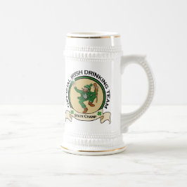アイルランドの飲むチームビールジョッキ ビールジョッキ