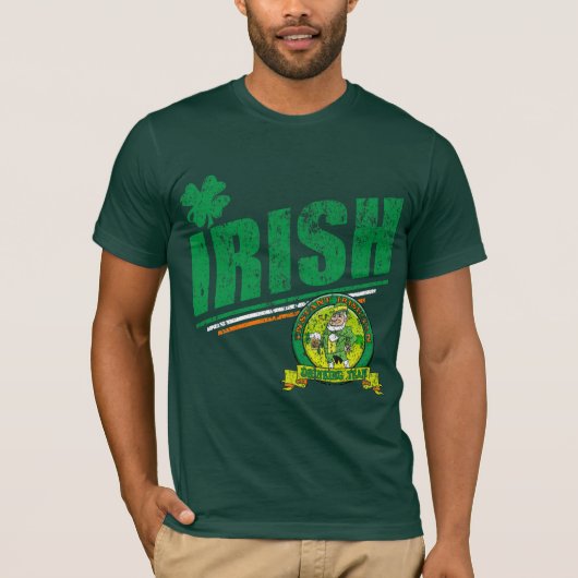 アイルランドの飲むチーム Tシャツ (正面)