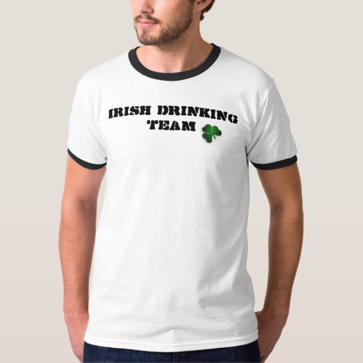アイルランドの飲むTeam3 Tシャツ (正面)