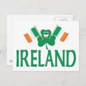 アイルランドの2つの国旗 ポストカード (正面/裏面)