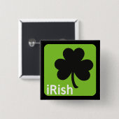 アイルランドの(アイルランドの)ボタン 缶バッジ (正面&裏面)