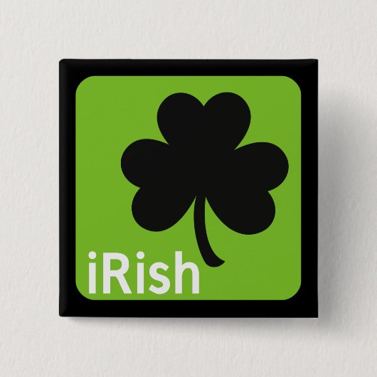 アイルランドの(アイルランドの)ボタン 缶バッジ (正面)