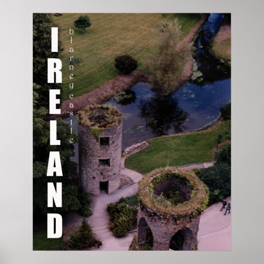 アイルランドのAtop Blarney Castle ポスター (正面)