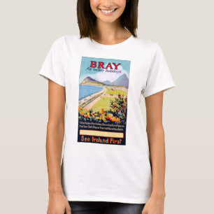 アイルランドのBray Vintage Travelポスターが復活 Tシャツ