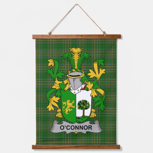 アイルランドのConnorまたはO_Connor(Sligo)の紋章 ファミ 吊り下げ型タペストリー (正面)