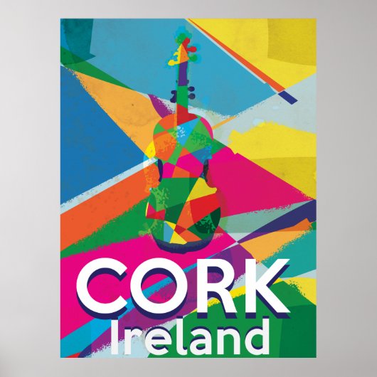 アイルランドのCork Vintage旅行ポスター ポスター (正面)