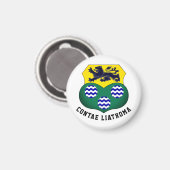 アイルランドのCounty Leitrimのコート マグネット (正面/裏面)