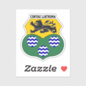 アイルランドのCounty Leitrimのコートpf Arms シール (シート)