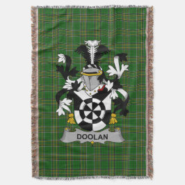 アイルランドのDoolanまたはO_Doolan家の紋章 ファミリークレスト スローブランケット