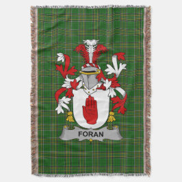 アイルランドのForanあるいはO_Foranの紋章 家族のクレスト スローブランケット