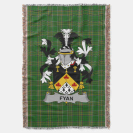 アイルランドのFyanまたはFaghan家の紋章・ファミリークレスト Ir スローブランケット