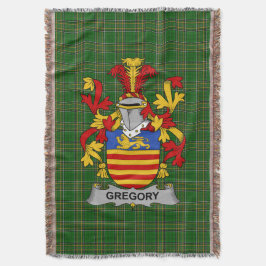 アイルランドのGregory紋章ファミリークレストアイルランド スローブランケット