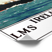 アイルランドのHolyheadが復元されたヴィンテージ旅行ポスター ポスター (角)