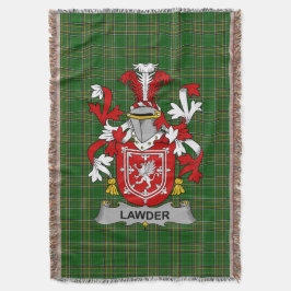 アイルランドのLawderまたはLauder家の紋章ファミリークラスト スローブランケット