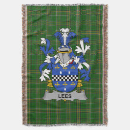 アイルランドのLeesまたはMcAleeseの紋章ファミリークラスト スローブランケット