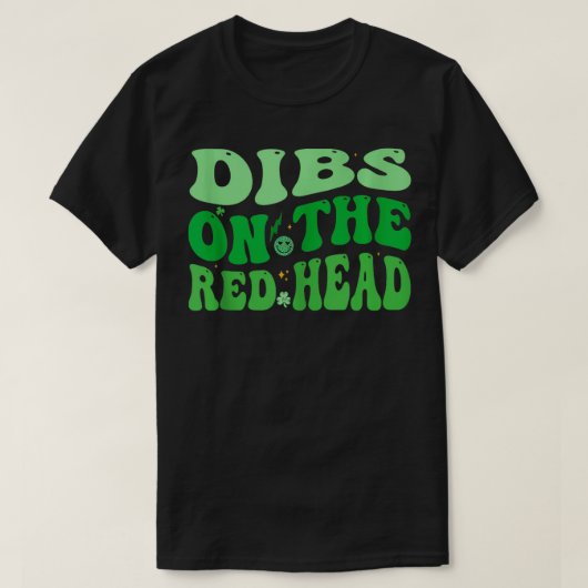 アイルランドのSt patricks・ダおもしろいーへの赤毛 Tシャツ (デザイン正面)