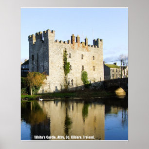 アイルランドのWhite's Castle, Athy, County Kildare ポスター