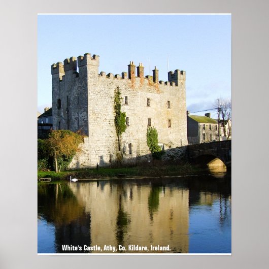 アイルランドのWhite's Castle, Athy, County Kildare ポスター (正面)