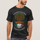 アイルランドのWREN家族の名前の私たちの愛の深走い Tシャツ (正面)