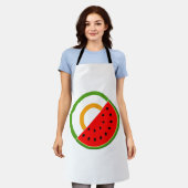 アイルランドはパレスチナと共に立つ – スイカ エプロン (着用した状態)