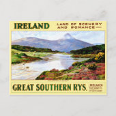 アイルランドはヴィンテージ旅行ポスターを元通りにしました ポストカード (正面)