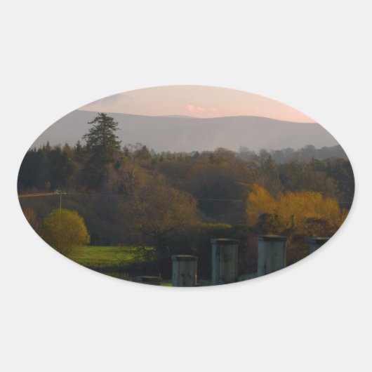 アイルランドは美 楕円形シール (正面)