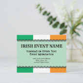 アイルランドまたはアイルランドのテーマイベントの背景 ポストカード (スタンド正面)