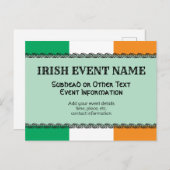 アイルランドまたはアイルランドのテーマイベントの背景 ポストカード (正面/裏面)