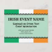 アイルランドまたはアイルランドのテーマイベントの背景 ポストカード (正面)