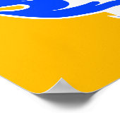 アイルランドまたはコートジボワールのサッカーライオンのポスター ポスター (角)