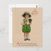 アイルランドよ、思い出せ ヴィンテージセントパトリックデー ポストカード (正面/裏面)