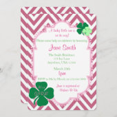 アイルランドをテーマにした幸運な小さな赤ちゃんのシャワー招待状 招待状 (正面/裏面)