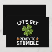 アイルランドを楽しもう！つまずきながらも楽しいセントパトリックデー 招待状 (正面/裏面)