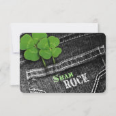 アイルランドを食べ、飲み、楽しむセントパトリックデーパーティー 招待状 (正面)