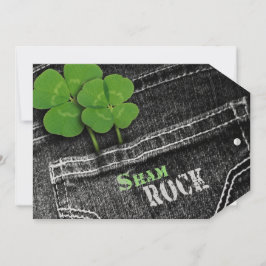 アイルランドを食べ、飲み、楽しもう 聖パトリックの日 招待状