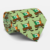 アイルランドアイスホッケー国旗のタイ ネクタイ (ロール)