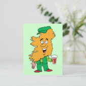 アイルランドアイリッシュヴィンテージ旅行記念品風刺画 ポストカード (スタンド正面)