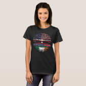 アイルランドアイリッシュUSアメリカ合衆国統一された州ツリー Tシャツ (正面フル)