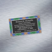 アイルランドアクセントクランマックオーリフマクオーリフタータンチェック マグネット名刺 (インサイチュ)