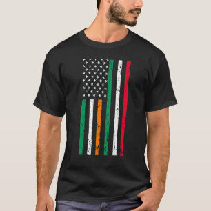 アイルランドイタリアンアメリカ国旗アイルランドItaly USA Prid Tシャツ