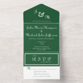 アイルランドインスパイア招待状（RSVP付き） オールインワン招待状 (内側)