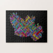 アイルランドエール都市文字地図 ジグソーパズル (横)