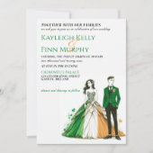 アイルランドカップル結婚式招待状 招待状 (正面)