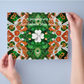 アイルランドカラーズ付きフライヤーデザイン チラシ (手)