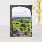 アイルランドカードへのゲートウェイ カード (黄色い花)