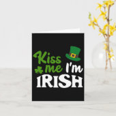 アイルランドキスメアイムアイムアイリッシュSt patricks day カード (黄色い花)