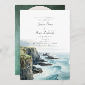 アイルランドクリフスオブモハー結婚式招待状 招待状 (正面/裏面)