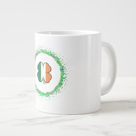 アイルランドクローバーサンパトリックの日 ジャンボコーヒーマグカップ (正面右)