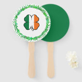 アイルランドクローバーサンパトリックの日 ハンドファン (正面&裏面)